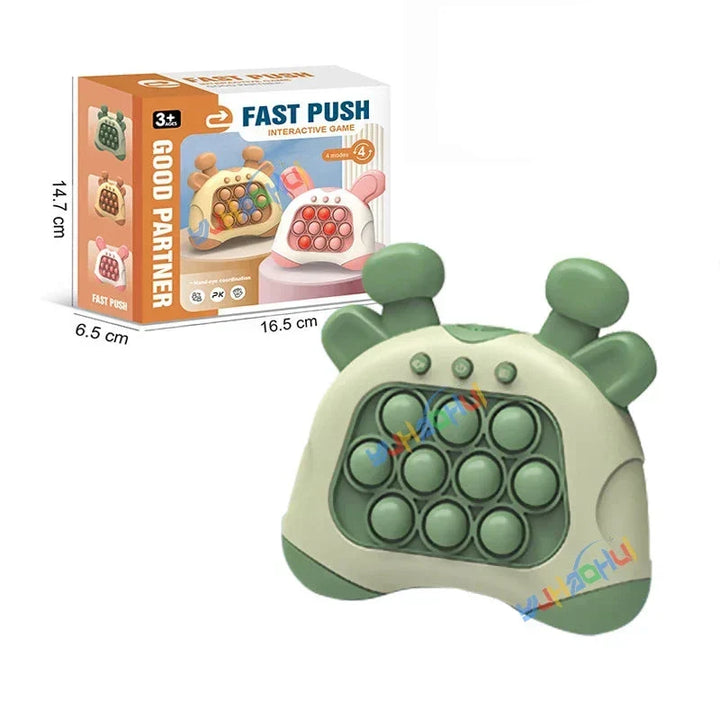 Pop it style light-up sensory tool for tactile stimulation and play