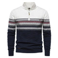 Tyrion | Men’s Fair Isle Quarter Zip Knit Sweater