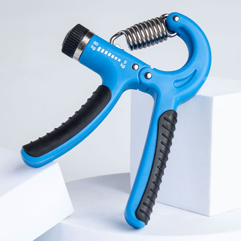 Side view of the adjustable hand gripper mechanism in warehouse stock