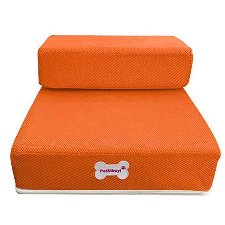 Ergonomic dog steps helping short-legged pets access furniture easily