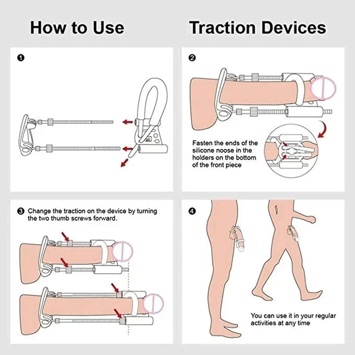 Durable male support device in sleek black and white design