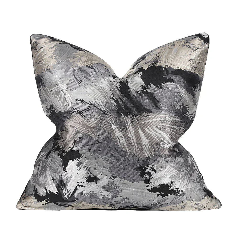 Creative throw pillow case featuring watercolor abstract pattern
