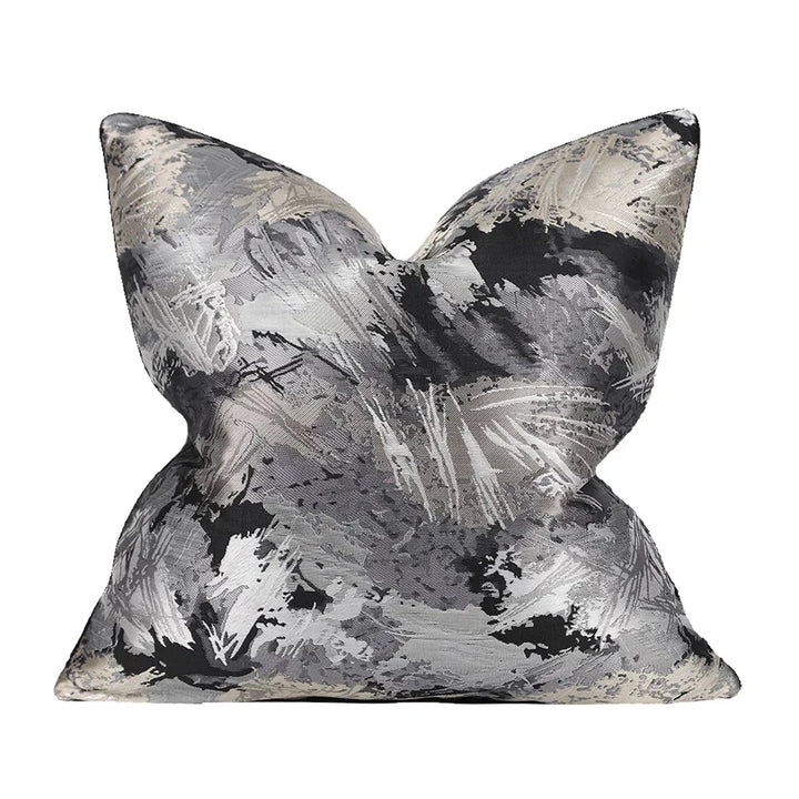 Creative throw pillow case featuring watercolor abstract pattern
