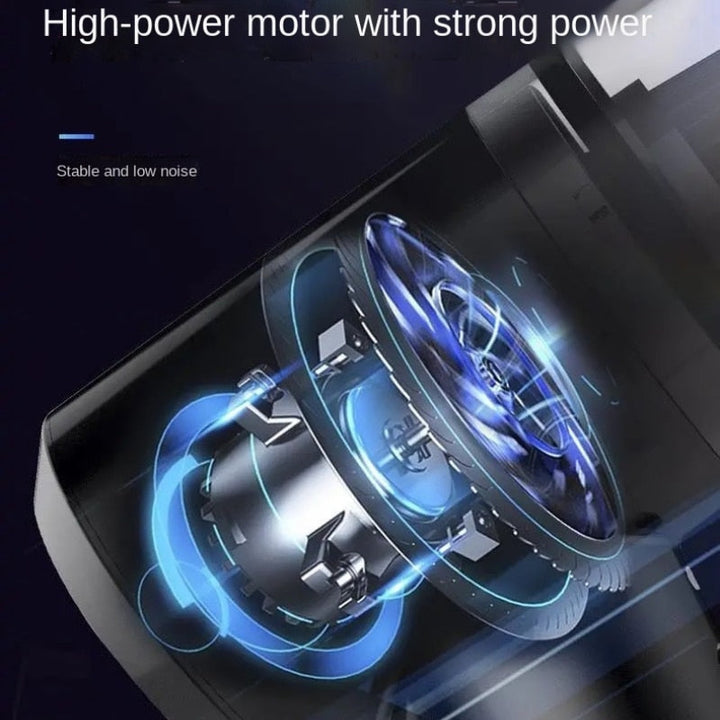 Close-up view of high-power motor inside the cordless vacuum