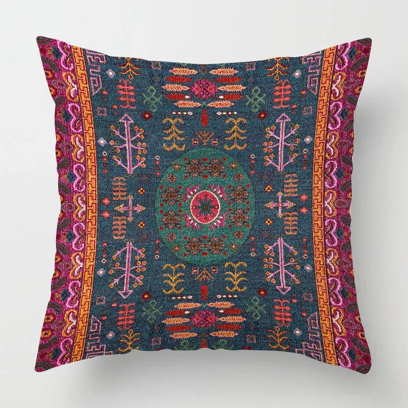 Plush throw pillow cover adding warmth and texture to furniture