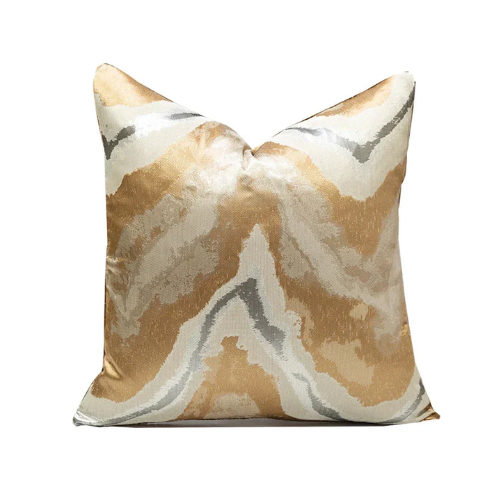 Abstract decor throw pillow case in soft fabric for bedroom styling