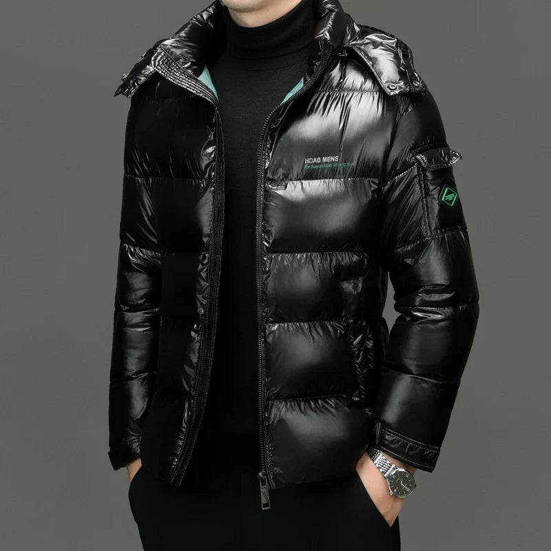 Dax | Men’s Gloss-Finish Hooded Jacket