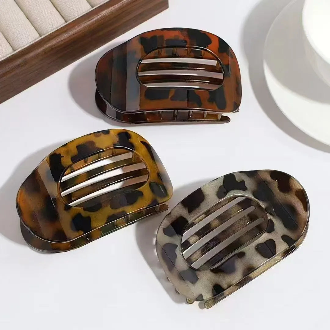 Matte neutral-toned flat hair clip for everyday casual wear