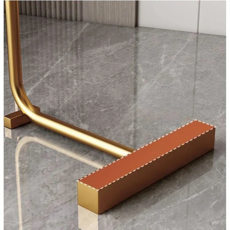 Compact mobile laptop stand and sofa table showing sturdy metal frame construction