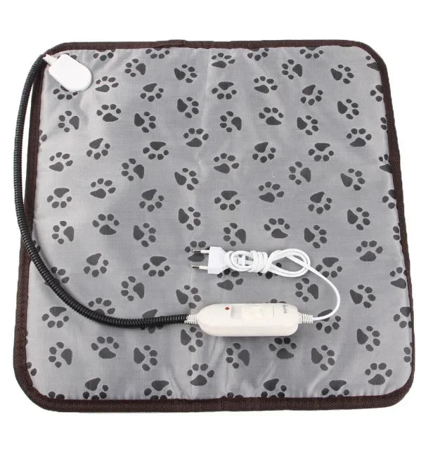 Durable waterproof heating mat for pets being tested for warmth