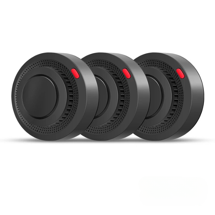 Complete smart WiFi smoke detector fire alarm kit with mounting hardware