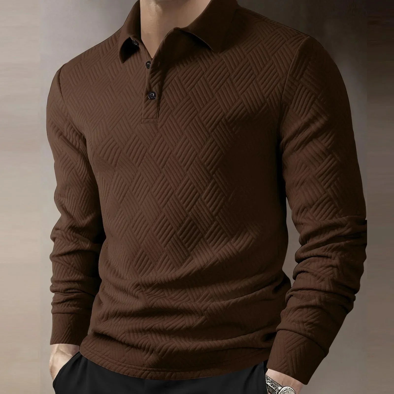 Wesley | Men’s Long Sleeve Polo Sweater