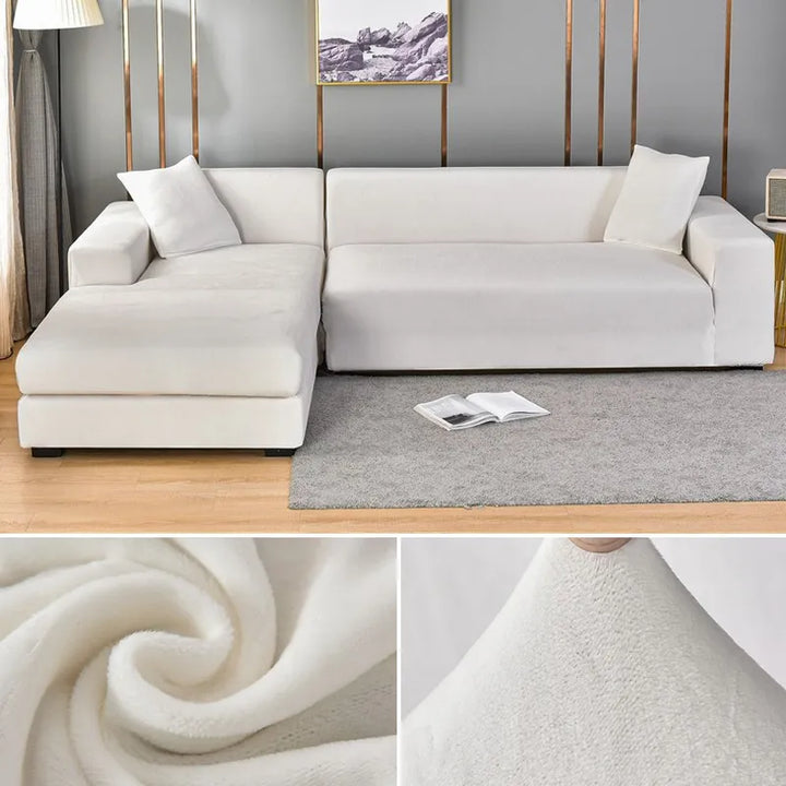 Complete living room makeover using elegant and functional couch cover