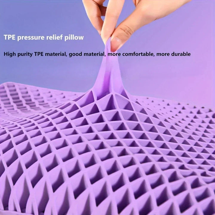 Orthopedic cervical pillow showing ergonomic contour for neck pain relief and spine alignment
