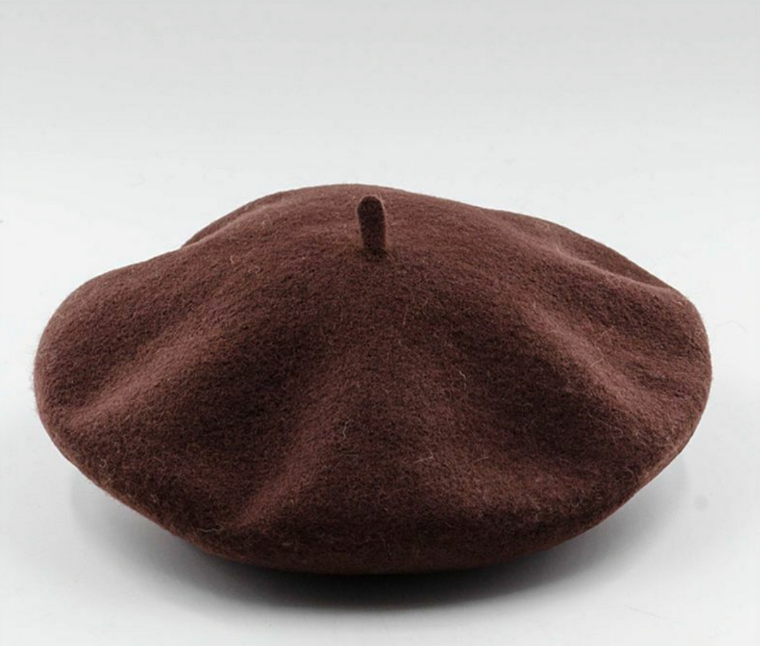Angle view showcasing winter fashion hat versatility