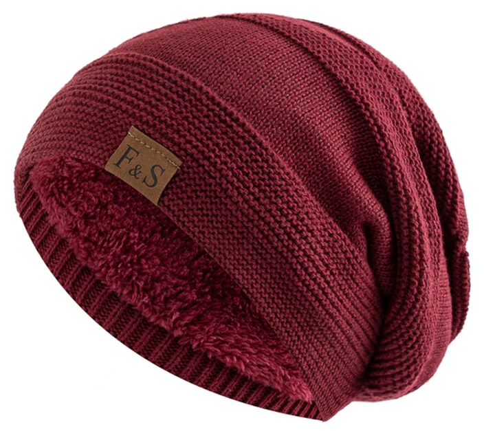 Folded winter beanie hat, essential cold weather accessory