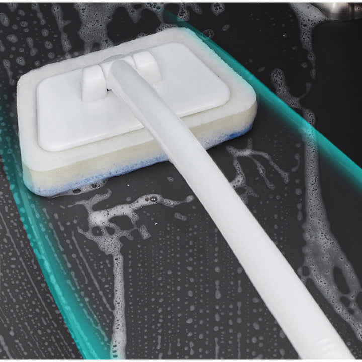 Long-handle cleaning brush for home tile scrubbing and floor care