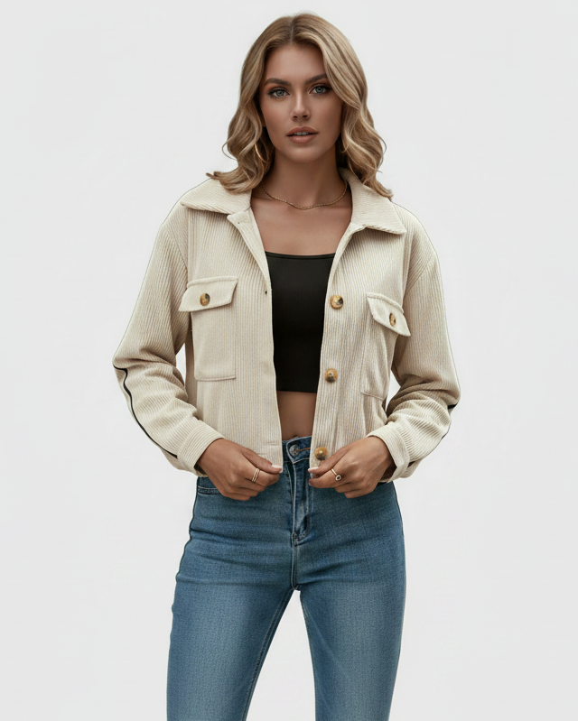Avielle | Women’s Cropped Button-Front Jacket