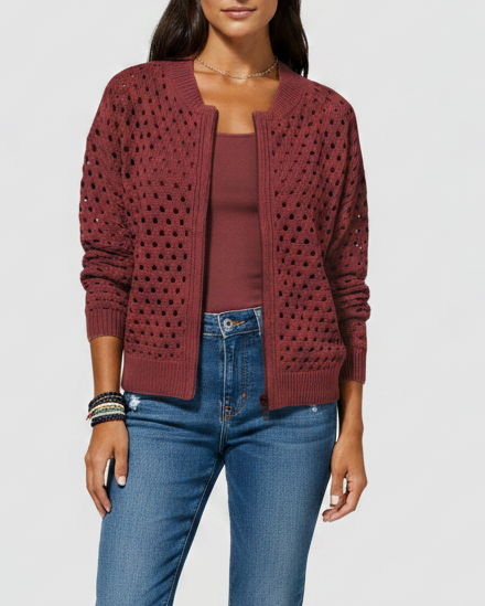 Trisha | Women’s Zip-Front Cardigan