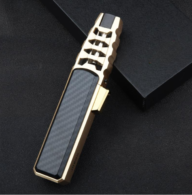 Close-up of the adjustable flame nozzle on a durable outdoor survival lighter