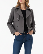 Vera | Women’s Double Breasted Cropped Trench Coat
