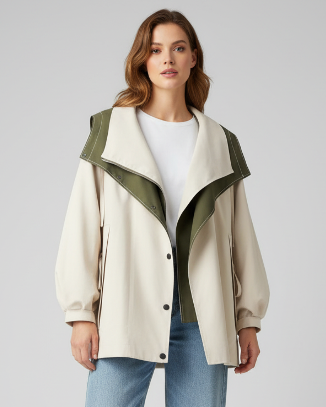 Arya | Women’s Oversized Hooded Windbreaker Jacket