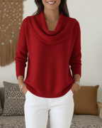 Jessica | Women’s Cowl Neck Long Sleeve Sweater