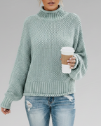 Thalia | Women’s Chunky Turtleneck Long Sleeve Sweater