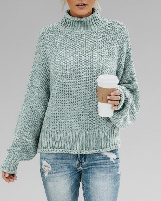 Thalia | Women’s Chunky Turtleneck Long Sleeve Sweater