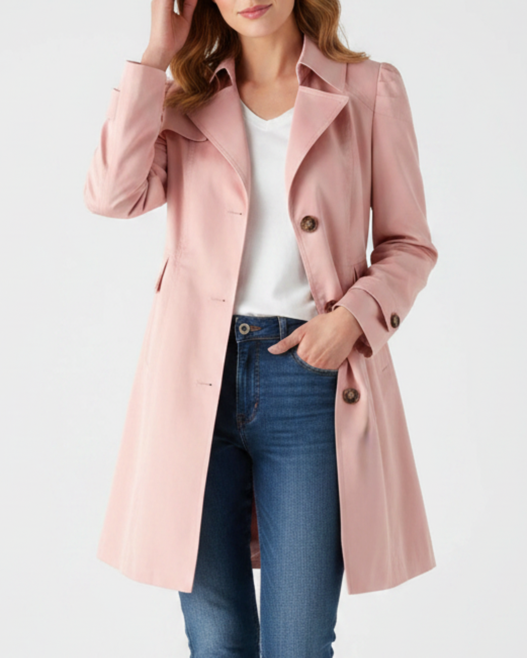 Queen | Women’s Double Breasted Belted Trench Coat