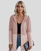 Dannah | Women’s Cable Knit Zip Hoodie
