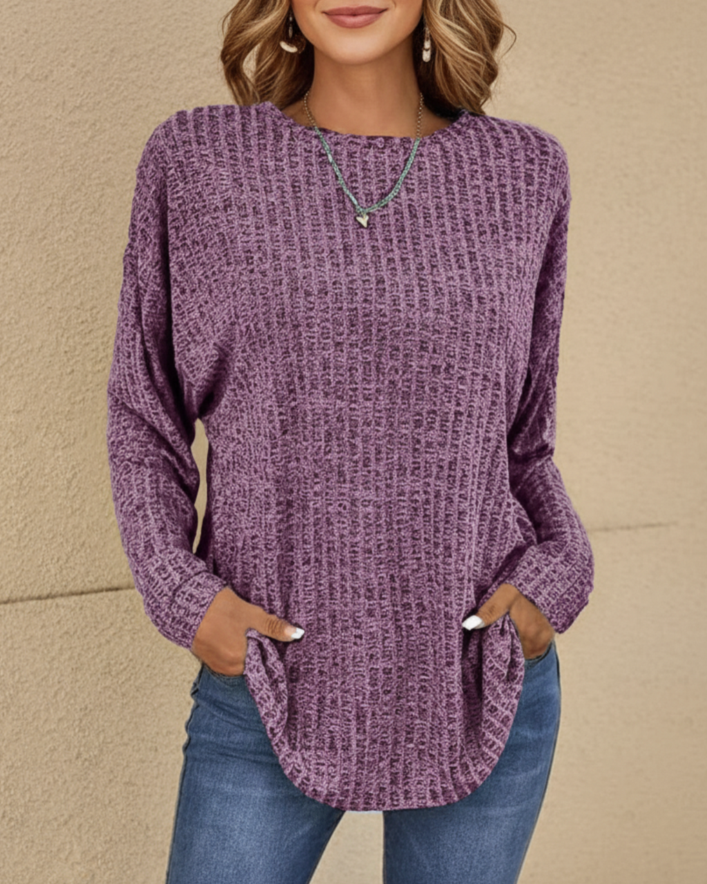 Cressina | Women’s Relaxed Fit Crew Neck Long Sleeve Jumper