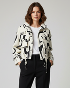 Eula | Women’s Abstract Print Cropped Jacket