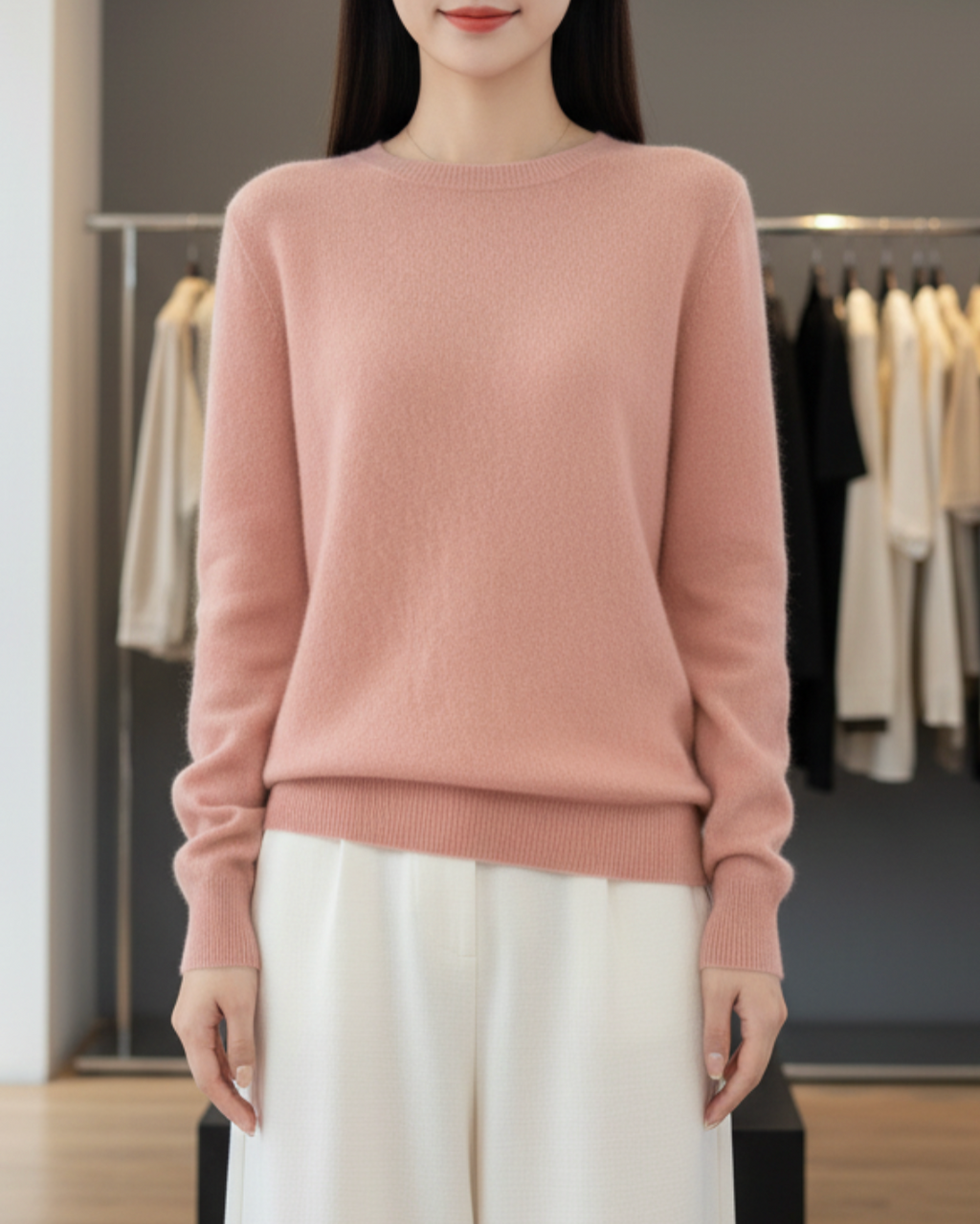 Elaria | Women’s Round Neck Long Sleeve Sweater