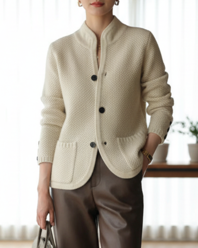 Thalia | Women’s Button Front Long Sleeve Cardigan