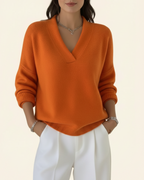 Aira | Women’s V Neck Long Sleeve Sweater