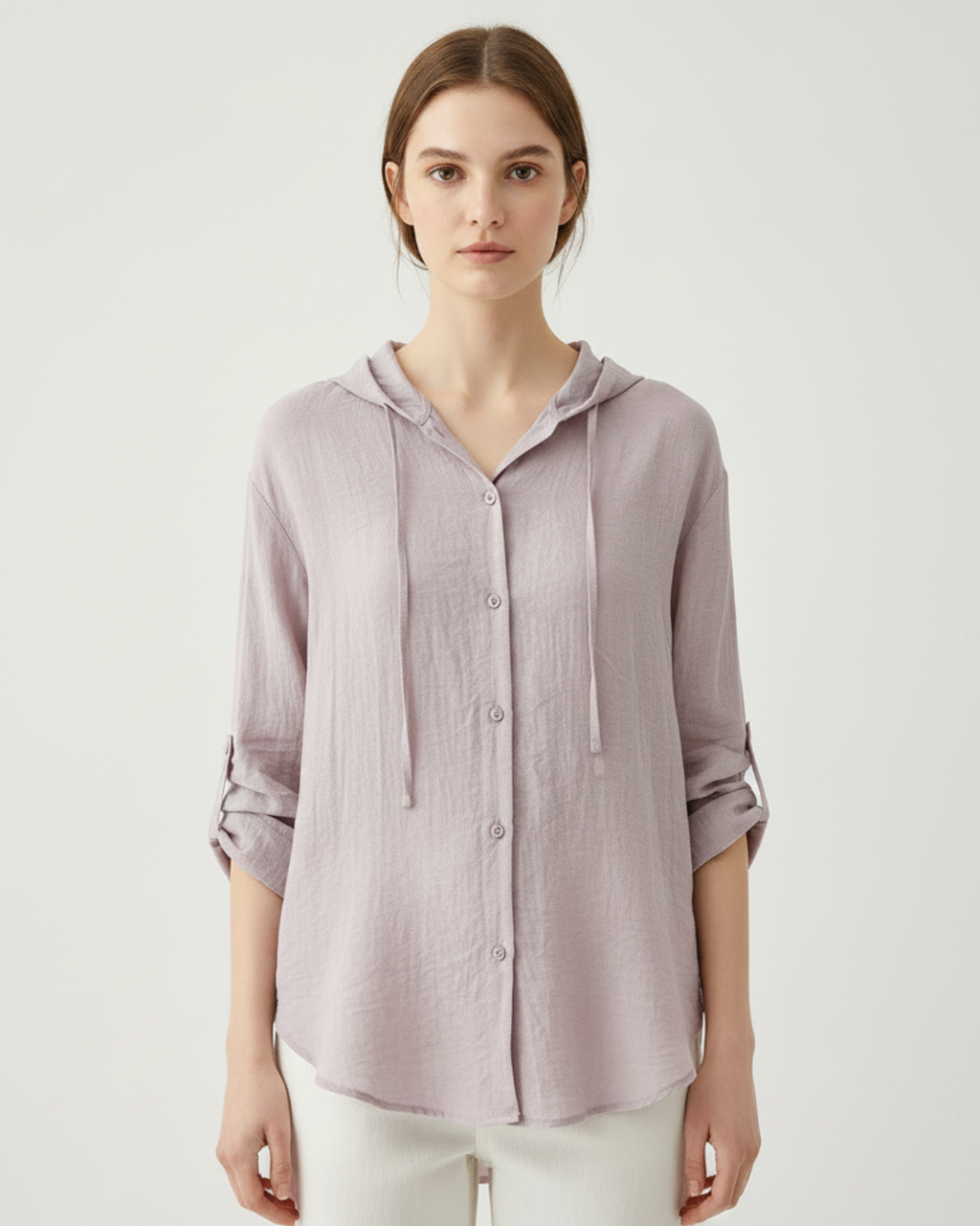 Sasha | Women’s Lightweight Button Front Hoodie