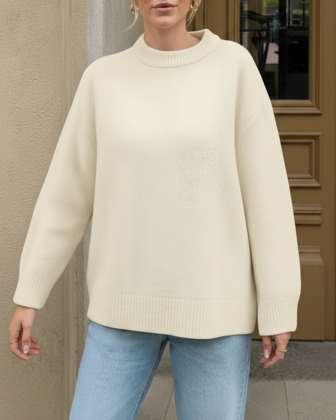 Aubrey | Women’s Oversized Mock Neck Sweater