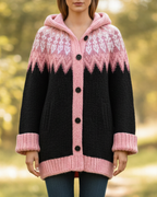 Mikhaela | Women’s Fair Isle Hooded Cardigan