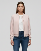 Karen | Women’s Hem Zip Bomber Jacket
