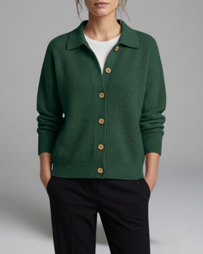 Myra | Women’s Button Collared Cardigan