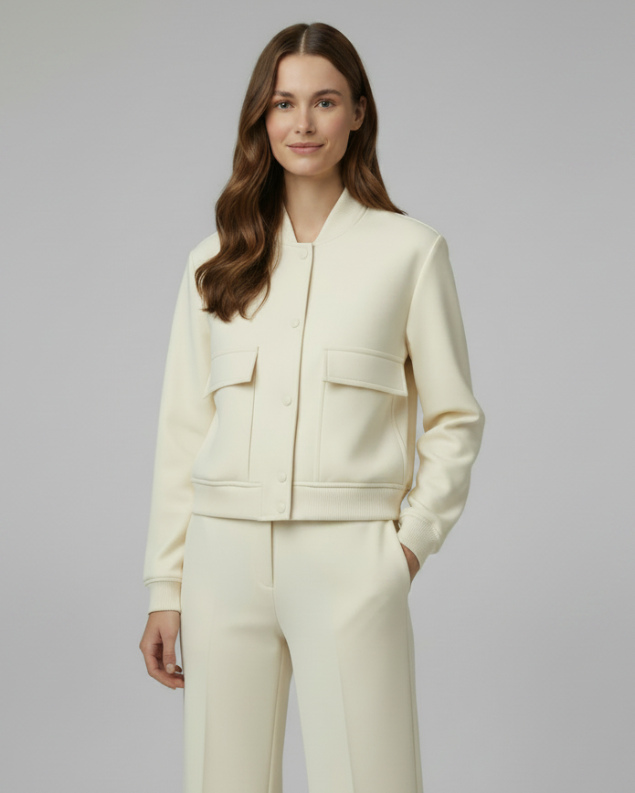 Maris | Women’s Snap Bomber Jacket