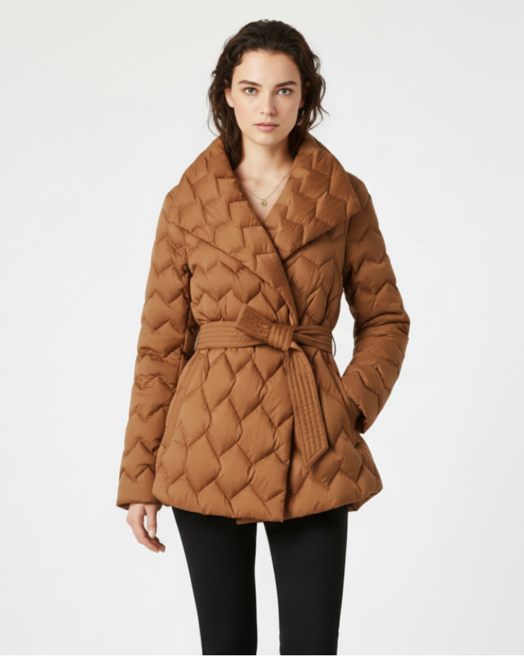 Emberly | Women’s Belted Quilted Coat