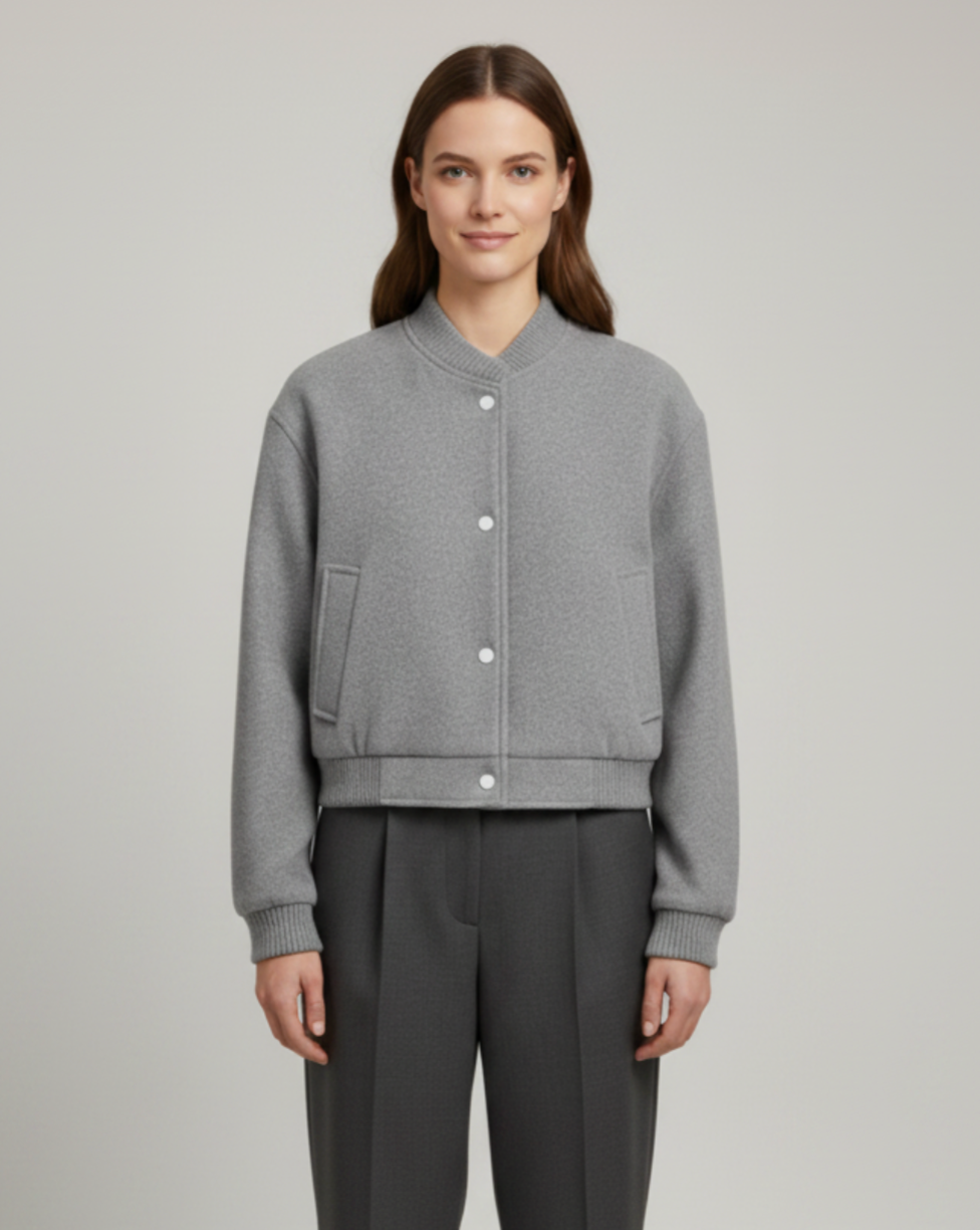 Rowena | Women’s Cropped Snap Jacket