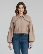 Novella | Women’s Cropped Zip Jacket