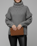 Marcelline | Women’s Ribbed Knit Turtleneck Sweater