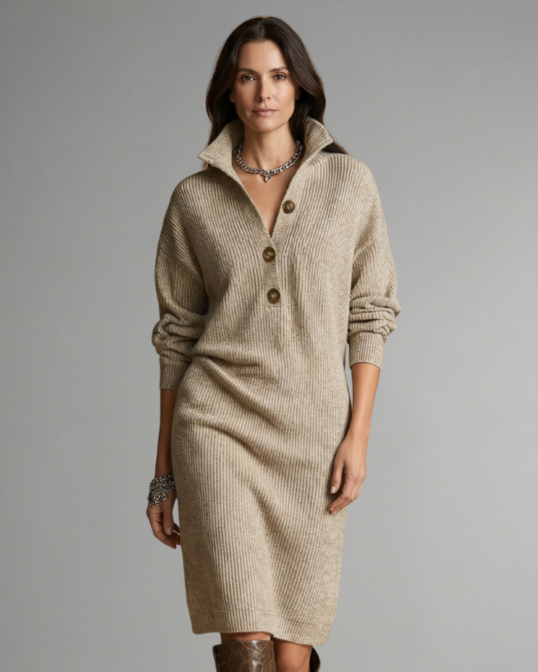 Eliora | Women’s Ribbed Knit Sweater Dress