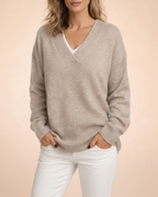 Ava | Women’s Relaxed V-Neck Sweater