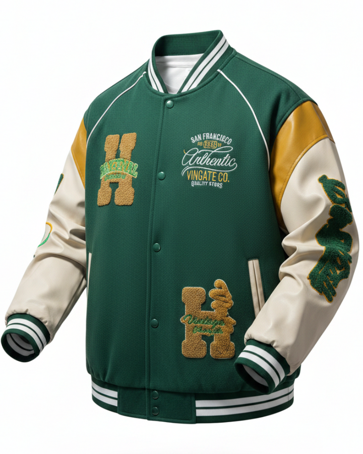 Brian | Men’s Embroidered Patchwork Jacket