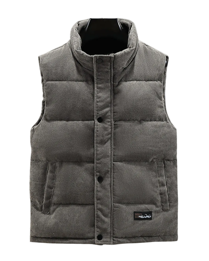 Ronan | Men’s Corduroy High-Collar Vest